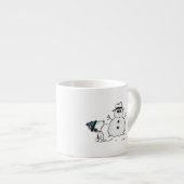 Tasse Expresso cacahuètes | Snoopy & Woodstock Build A Snowman (Devant droit)