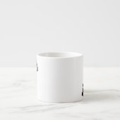 Tasse Expresso cacatoès noir Rouge-coupé la queue (Devant)