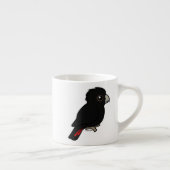 Tasse Expresso cacatoès noir Rouge-coupé la queue (Droite)