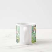 Tasse Expresso Cactus peint à la main : Vert désert (Dos)
