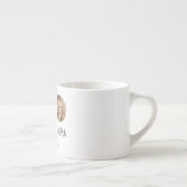 Tasse Expresso Cadeau de grand-mère personnalisé | Visage de gran (Droite)