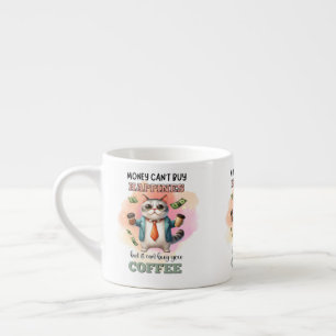 Tasse Expresso Cadeau drôle pour amateur de chats : l'argent ne p