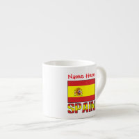 Cadeau personnalisé de drapeau d'Espagne pour l'hé