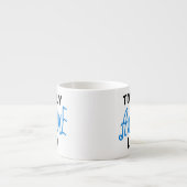 Tasse Expresso Cadeaux Bleus Lolo Totalement géniaux (Devant)