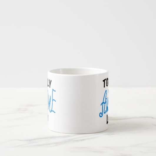 Tasse Expresso Cadeaux Bleus Lolo Totalement géniaux (Devant)