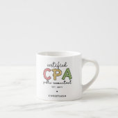 Tasse Expresso Cadeaux comptables publics certifiés CPA personnal (Droite)