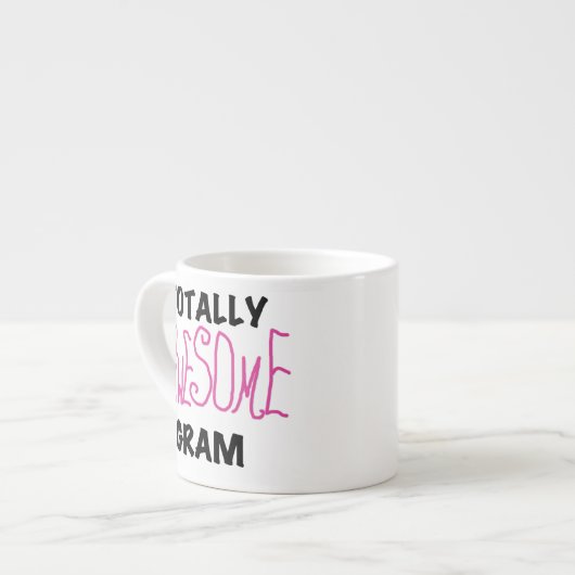 Tasse Expresso Cadeaux rose Gram Totalement géniaux (Devant gauche)