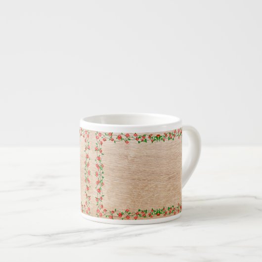 Tasse Expresso Cadre de roses (Devant droit)