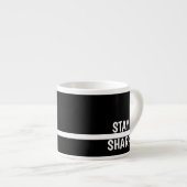 Tasse Expresso Café de motivation Stay Sharp Bureau moderne (Devant droit)