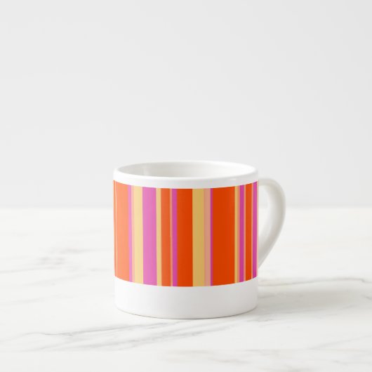 Tasse Expresso Café espresso moelleux violet et orange vif (Devant droit)