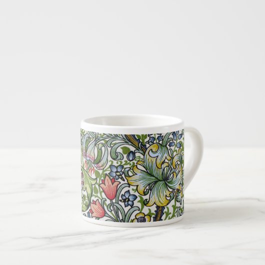 Tasse Expresso Café express floral de motif de chintz de lis de (Devant droit)