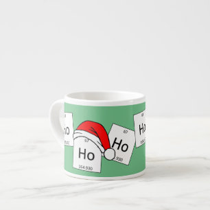 Tasse Expresso Calembour de Noël d'élément de chimie de holmium