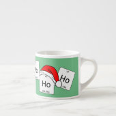 Tasse Expresso Calembour de Noël d'élément de chimie de holmium (Droite)