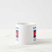 Tasse Expresso Cambodge Drapeau cambodgien Carrelé Personnalisé (Devant)