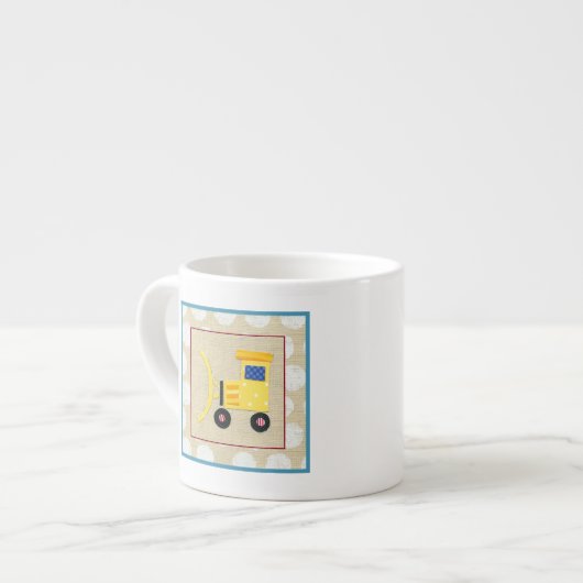 Tasse Expresso Camion Bulldozer Jaune par Chariklia Zarris (Devant gauche)