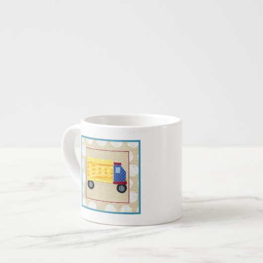 Tasse Expresso Camion de vidage pour enfants par Chariklia Zarris (Devant gauche)