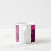 Tasse Expresso Camouflage hexagonal, texture militaire arrière - (Dos)