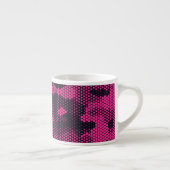 Tasse Expresso Camouflage hexagonal, texture militaire arrière - (Droite)