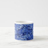 Tasse Expresso Camouflage numérique bleu Star Navy (Devant)