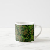 Tasse Expresso Camouflage numérique vert de style Woodland (Droite)