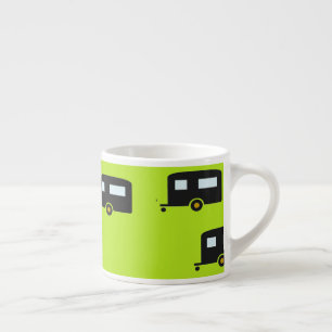 Tasse Expresso Camping remorques en vert