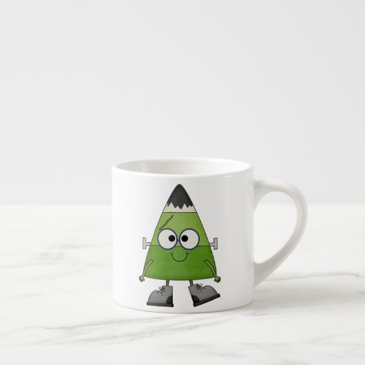 Tasse Expresso Candy Corn Frankenstein Halloween (Droite)
