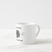 Tasse Expresso caneca Too deep for small talk (Devant droit)