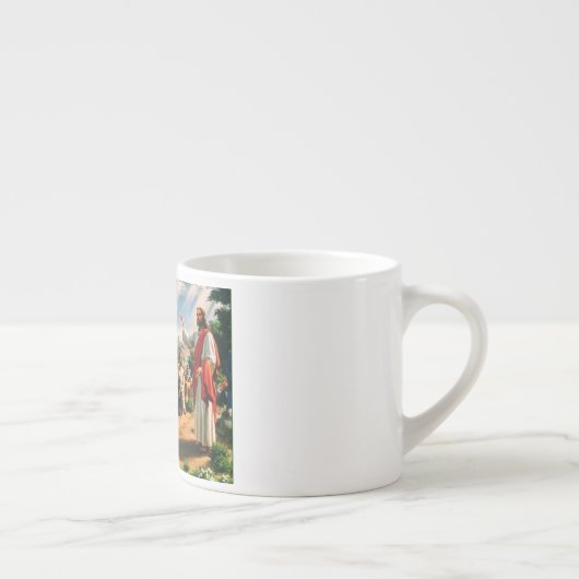 Tasse Expresso Canette avec Jésus-Christ en clouant l'évangile (Droite)