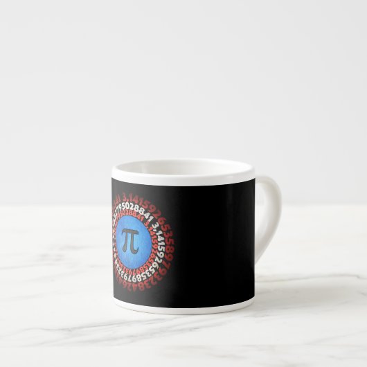 Tasse Expresso Capitaine Pi Superhero Shield Nerdy Math Pi Day    (Devant droit)