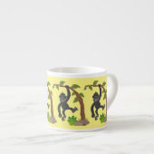 Tasse Expresso Caricature de bébé gorille joyeux (Devant droit)