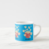 Tasse Expresso Caricature de pop-corn drôles (Droite)