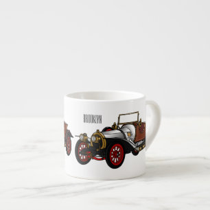 Tasse Expresso Caricature de voiture classique 1920