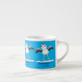 Tasse Expresso Caricature en bécasseau mignon (Droite)