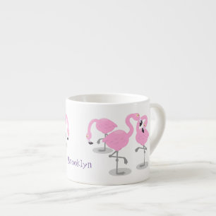Tasse Expresso Caricature en trio flamand rose mou