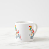 Tasse Expresso Caricature mignonne Bremen Town Musiciens Espresso (Devant droit)