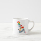 Tasse Expresso Caricature mignonne Bremen Town Musiciens Espresso (Droite)
