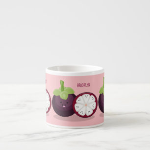 Tasse Expresso Caricature mignonne mauve mangouste