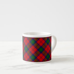 Tasse Expresso carreaux rouge et vert tartan Lindsay