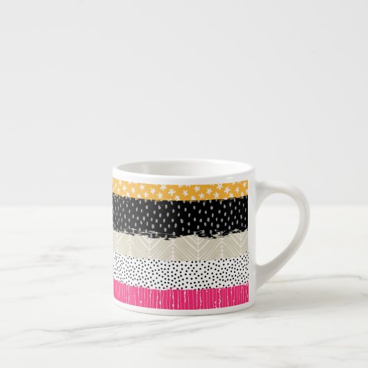 Tasse Expresso Carrelage en Patchwork : Conception Versatile Sans (Droite)