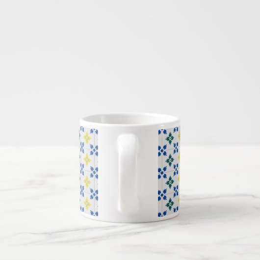 Tasse Expresso Carrelage portugais et balcon de fenêtre avec oise (Dos)