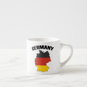 Tasse Expresso Carte Allemagne - Drapeau allemand - Deutschland T