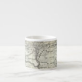 Tasse Expresso Carte correcte du Dakota (Devant)