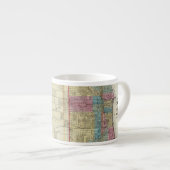 Tasse Expresso Carte de Chicago (Devant droit)
