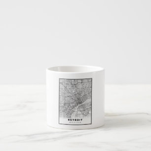 Tasse Expresso Carte de Détroit