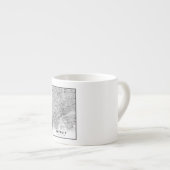 Tasse Expresso Carte de Détroit (Devant droit)