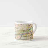 Tasse Expresso Carte de Yonkers NY (Devant droit)