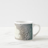 Tasse Expresso Carte du lac Tahoe (Droite)