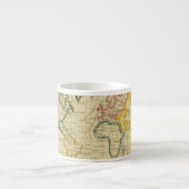 Tasse Expresso Carte gravée par monde (Devant)
