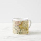 Tasse Expresso Carte gravée par monde (Devant droit)