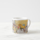 Tasse Expresso carte mondiale (Devant droit)